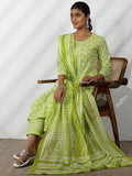 Libas Women'S Pure Cotton Kurta Set (49057_Green Green L