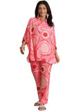 Libas Womens Printed Silk Blend Co-Ord Set For Women