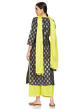 Gosriki Women'S Pure Cotton Straight Kurta With Palazzo & Dupatta (Kpzd-Cot-10002-Blue_M-Go_Blue_Medium),Blue,,B09LS8JRG3