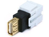 Keystone Jack Usb 2F/F Cplr Adapt Wht