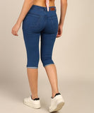 Nifty Women'S Denim Stretchable Slim Fit Capris (Cpri_Pln_Bta_30_Bata_30)