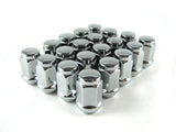 EZAccessory Chrome Lug Nuts Bulge Acorn 7/16 Thread Size (Pack of 20)