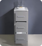 Fresca Torino 12 Gray Bathroom Linen Side Cabinet
