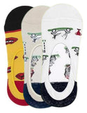 Swhf Soft Organic Cotton Liners Cute And Quirky Designer Super Soft For Men & Womens No Show Loafers Sneakers Length Socks Set O