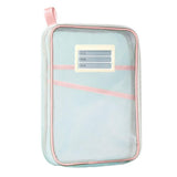 Quira A4 Zipper File Bag, A ThreeLayer MeshNylon Storage Pouch, Suitable For Organizing Books And Office Supplies (Multicolour