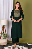 Gosriki Women'S Cotton Straight Solid Kurta With Pant & Dupatta (Pisa New Green_S-Go_Green_Small),Green,,B0B1WT16SC