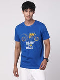 Adro Men'S Biker Design Printed 100% Cotton T-Shirt - Regular Fit, Printed T-Shirts For Men (Rn24-Ktm-Rb_Royal Blue_M)
