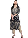Libas Women'S Viscose Yoke Design Regular Kurta (23748Oh Navy Blue