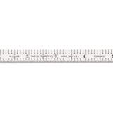 Starrett Full Flexible Steel Rule with Satin Chrome Finish, Quick Reading, and Inch Graduation - 6R Graduation, 6 Length, 1/64 T