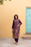 Gosriki Women'S Rayon Viscose Straight Printed Kurta With Pant & Dupatta (Setul Begani-Gs_M_Begani_Medium),Begani,,B0F38GVXJD