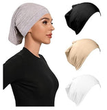 Run India Under Scarf Hijab Cap Under Caps For Turban Head Wraps Scarf Solid Colour Hijab Tube Unisex Stretch Dreadlocks Tube Ne