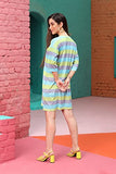 Leriya Fashion Western Dresses For Women | Short A-Line Dress For Girls (Large, Grey&Turquoise)