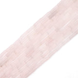 BEADIA Natural Rose Quartz Tube Beads Cylinder 4x13mm 38cm/Strand Stone Beads for Jewelry Making