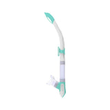 Mares Ergo Splash Snorkel for Scuba Diving, Snorkeling, Freediving with Semi-Dry Top, Anti-Splash System, Silicone Mouthpiece, W