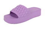 Ortho Joy Eva Sliders For Women || Waterproof & Everyday Flip Flops For Ladies || Slippers With Cushion Foot Bed || Anti-Slip Sole || Sweat Free || Super Flexible,Purple,5,B0DQTF2WWX