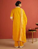 Kaari Cotton Women'S Kurta Set (Kaaaw24Wskd-92029_Turmeric Gold,Turmeric Gold,Turmeric Gold,M
