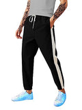 LookMark Men's Combo Slim Fit Solid Lycra Blend Full Elastic Sport Wear Running Gym Stretchable Jogger Track Pant in Navy & Black Color(Track 02 Navy-Track 02 Black-XXL),Navy-Black07