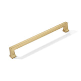 khtumeware 10 Pack 10inch(256mm) Hole Center Brushed Brass Cabinet Pulls Heavy-Duty Satin Brass Cabinet Hardware Pulls for Kitch