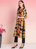 Gosriki Women'S Rayon Blend Straight Printed Kurta With Pant (Surdas Black-Vks01-Gs_Xxl_Black_Xx-Large),Black,2,B0DRNNH6M9