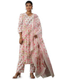 Libas Women'S Pure Cotton Kurta Set (48994_White