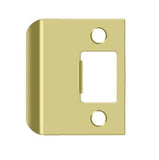 Deltana SPE200U3 Extended Lip Strike Plate; 2 Overall; Bright Brass Finish