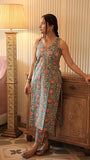 Anni Designer Women'S Rayon Viscose Straight Printed Kurta With Pant (Hathiram Green_L_Green_Large),Green,L,Cotton Blend,Regular,