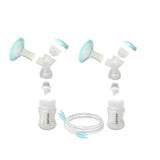 Zomee Double Breast Shield Kit Replacement Set for Z2 Size 24mm Includes; Breast Sheild Body, Diaphragms, Duckbill Valves, Tubes