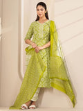Libas Women'S Cotton Blend Kurta Sets (400627_Green_Xl)
