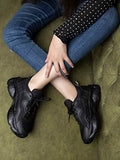 Shoetopia Women'S Block Heel Sneakers Black (5 Uk),Black,5,B0BT1YJCBL