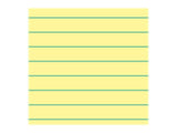 Ampad 20246 Double Sheets Pad, Narrow/Margin Pad, 8 1/2 X 11 3/4, Canary, 100 Sheets