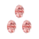 24pcs Adabele Austrian 6mm Faceted Rondelle Crystal Beads Light Padparadscha Pink Compatible with Swarovski Crystals Preciosa