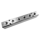 Beduan Aluminum 6 Way 8 Port 1/2NPT Input 1/4NPT Output Air Hose Inline Manifold Block Splitter