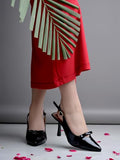 Shoetopia Casual Glossy Upper Detailed Black Pumps For Women /Eu38,Black,5,B0DTG8D56G