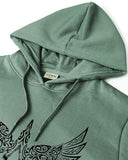 Adro Men'S Cotton Neck Hooded Sweatshirt (H24-Bird-Pt-2Xl_Pista)