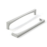khtumeware 10 Pack Solid Handles 8-Inch(203mm) Polished Nickel Cabinet Pulls,Heavy Duty for Kitchen Cabinets, Cupboards, Drawers