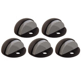 Dome Door Stop Wall Protectors with Rubber Stopper - Oil Rubbed Bronze Floor Mounted Door Stoppers 10-Pack - Design House, 18835