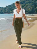 Toplot Women Casual Slanted Pocket Elastic Waist Tapered Pants (Pleated-Pant-5194-Olive-32),Olive,32,B0D9JFD5HQ