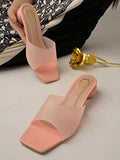 Shoetopia Girls Micro Peach Heeled Sandal - 7 Uk (Girls-Micro-Peach),Peach,7,B0CQK5NHS5