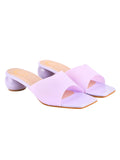 Shoetopia Clear Strap Solid Purple Block Heels For Women & Girls /Uk5,Purple,5,B0BZPTZLL8