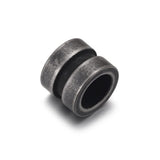 HALLEBEADS 10pcs Stainless Steel Grooved Column Beads Spacer Beads Loose Bead for Bracelet Jewelry Making Accessories (Style 16)