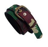Justin Dustin Women Plus Size Fabric Denim Belt Militry Forest Print (XxlXxxlXxxxl Oversize)