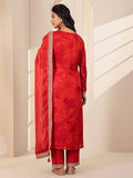 Libas Women'S Silk Chiffon Kurta Sets (99079O_Orange_Xxl)