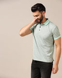 Toplot Men'S Regular Fit Half Sleeve Casual Polo T-Shirt (Lining-Polo-5166-Pista-S),Pista,,B0CXT6SJB6
