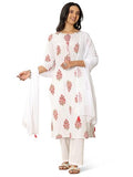 Libas Women'S Pure Cotton Kurta Sets (99313_White_M)