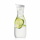 KASHTGO 50oz Water Carafe with Flip Top Lid, Clear Plastic Juice Pitcher for Fridge, Leakproof Beverage Container for Iced Tea,