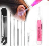 ETSAP Ear Wax Cleaner 6Pcs + LED Ear Cleaner, Ear Cleaning Tool, Ear Wax Remover Tool Kit, Ear Buds, Ear Cleaner Tool, Ear Wax R