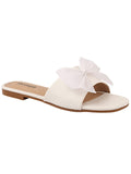 Shoetopia Women'S Slip-On Sandal,White,8,B0BSCCMWRG