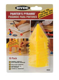 Hyde 21/2 in. W Plastic Painters Pyramid Work Supports Yellow