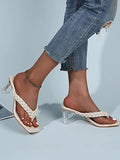 Shoetopia Womens Cream Heeled Sandal - Eu39 /Uk6,Cream,6,B0BSC97G6Y