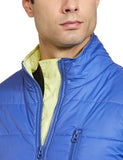 Fyltr Men'S Lightweight Winter Puffer Jacket With Contrast Piping Detail - Stand Collar | Full Zipper | Side Pockets | Ribbed Hem & Cuff,Sapphire Serenity,Sapphire Serenity,2Xl